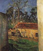 Paul Cezanne Farm Courtyard in Auvers Germany oil painting reproduction